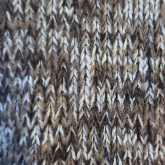 NWT Womens Z Supply Brown Tan White Melange Este Chunky Cardigan Sweater M - Picture 8 of 10